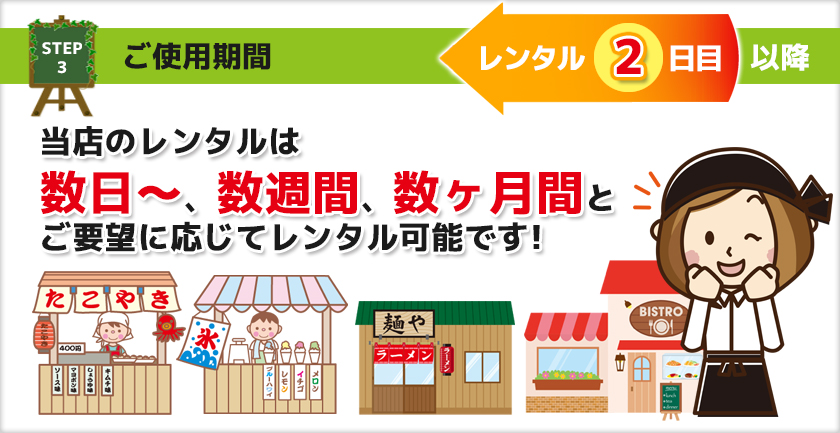 ステップ３　ご使用期間